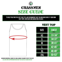 "GRASSMEN" Men's Tank Top Vest Royal Blue