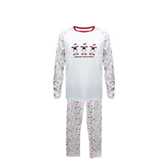 "GRASSMEN Season's Bleating's" Kids Grey & Red Reindeer Pyjamas