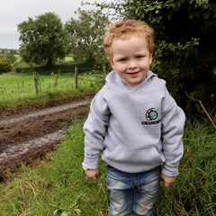 "Massey 6290 & New Holland T7060 - Eat, Sleep, Chop, Repeat." Kids Heather Grey Hoodie